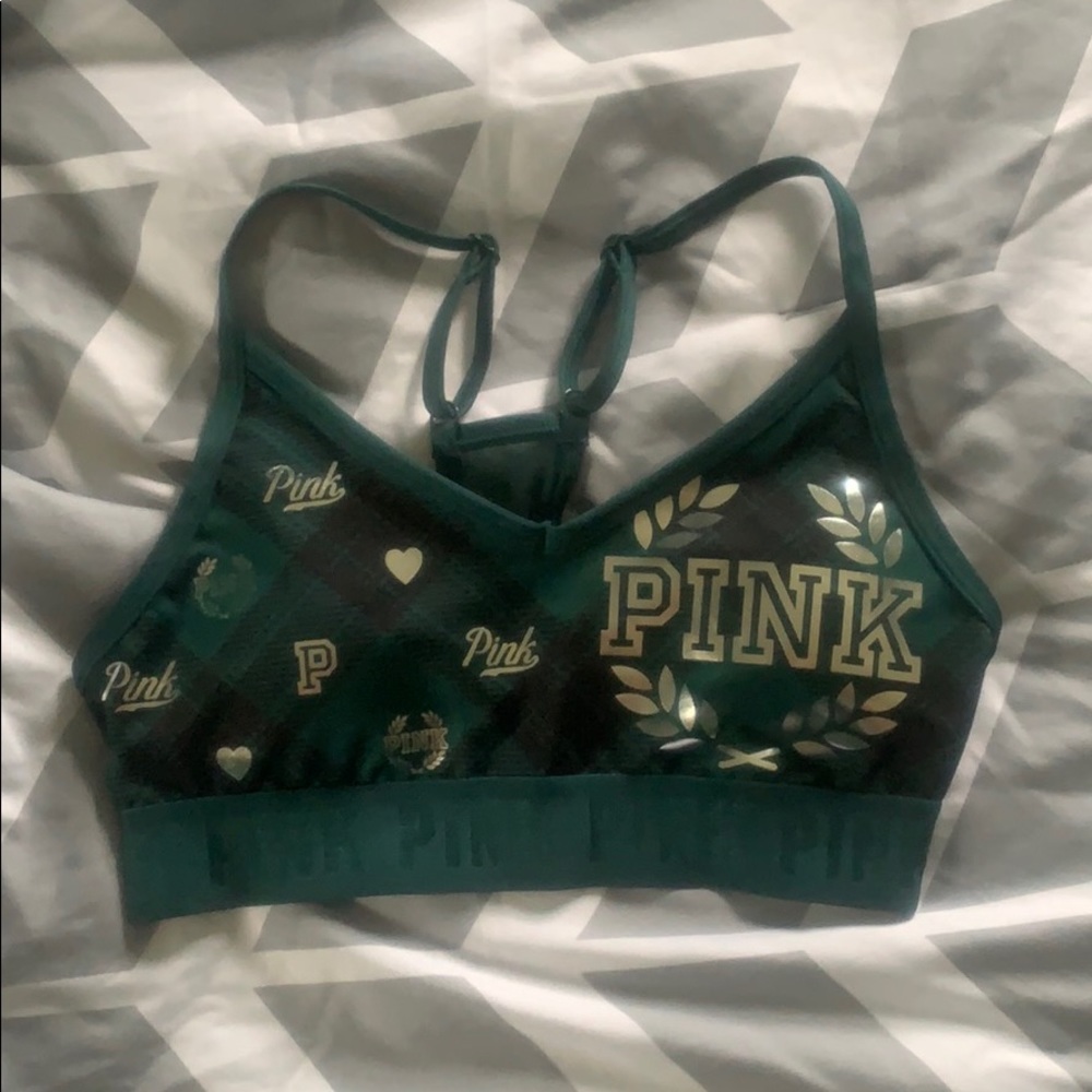 New PINK lightly lined sports bra